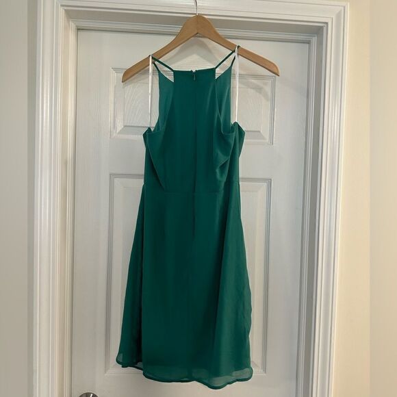 Lulu’s Best Wishes Teal Green Dress size medium - Picture 6 of 9